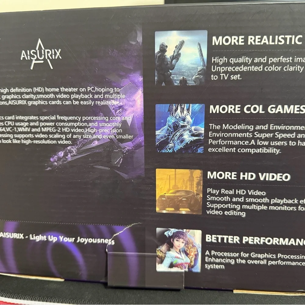 ASUS Aisurix Graphics Card with Purple and Black Design